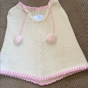 Creme and pink Ponch